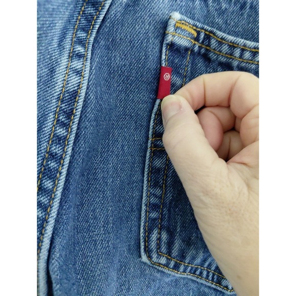 VINTAGE Levi's 512 Denim Jeans Size 14 USA Slim Fit Tapered Leg "R" Only Tag - Picture 5 of 13